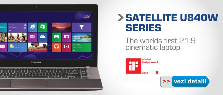 Toshiba Satellite U840W optimizat pentru divertisment